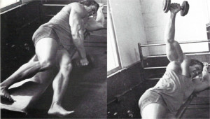 Arnold Lying one arm side lateral raise